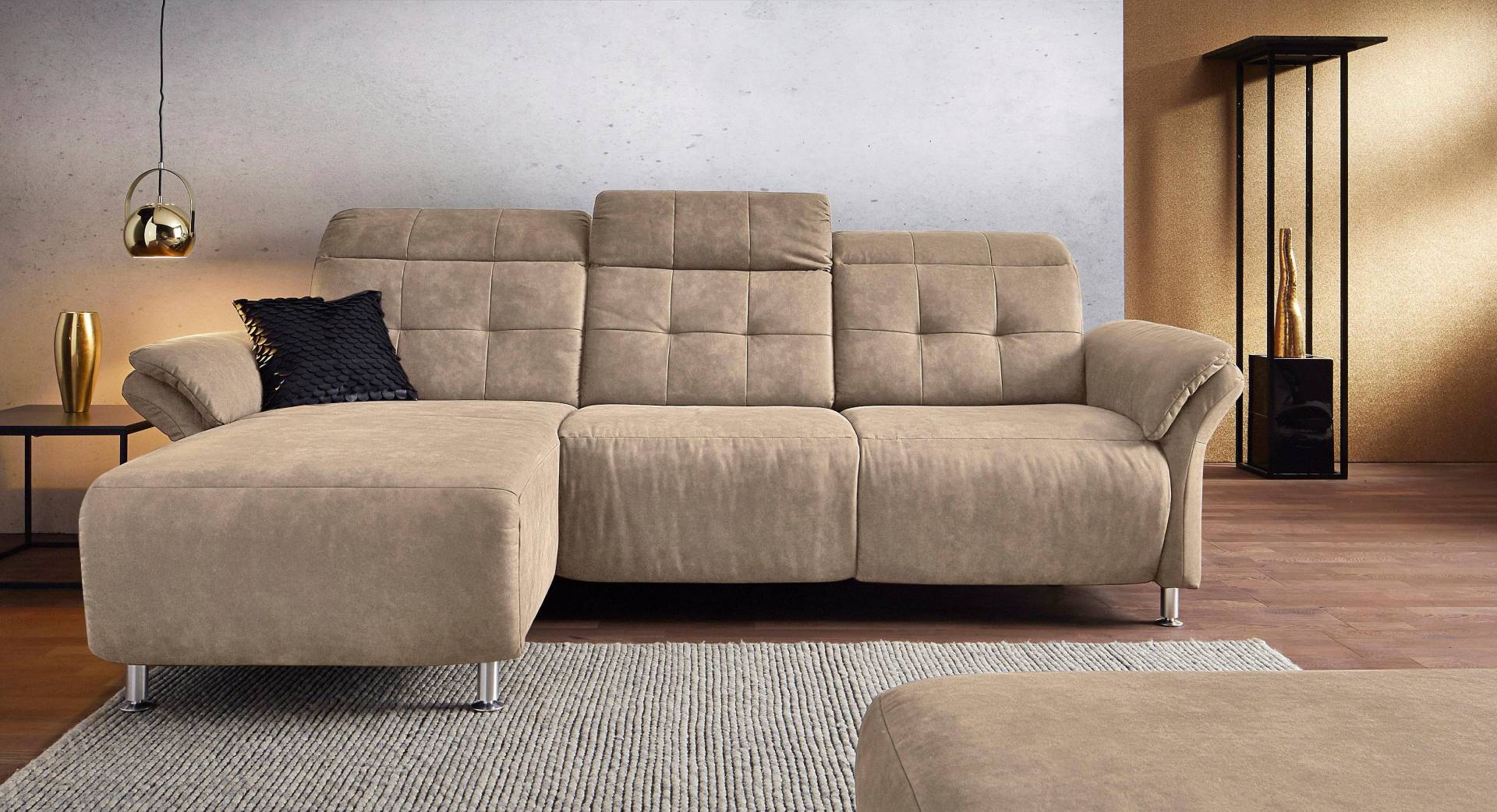 Places of Style Ecksofa »Manhattan L-Form«, 2 Sitze mit elektrischer Relaxfunktion, verstellbare Armlehnen von PLACES OF STYLE