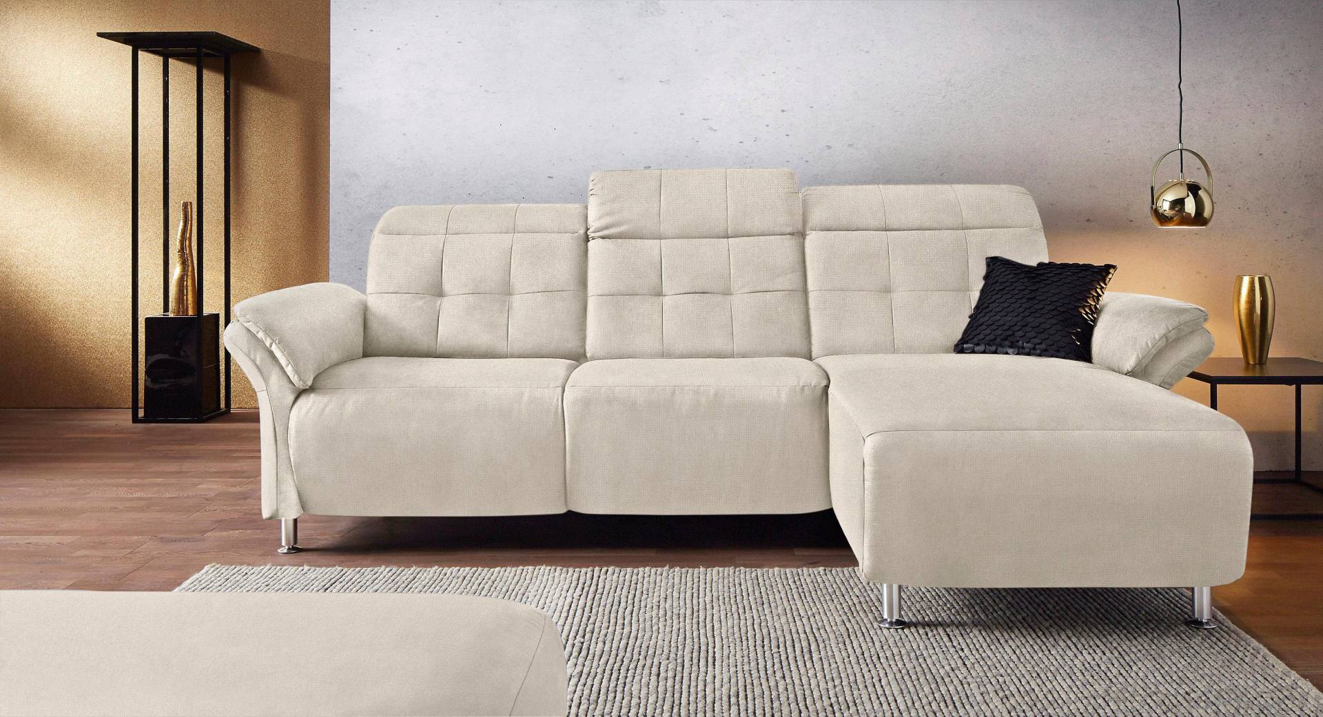 Places of Style Ecksofa »Manhattan L-Form«, 2 Sitze mit elektrischer Relaxfunktion, verstellbare Armlehnen von PLACES OF STYLE