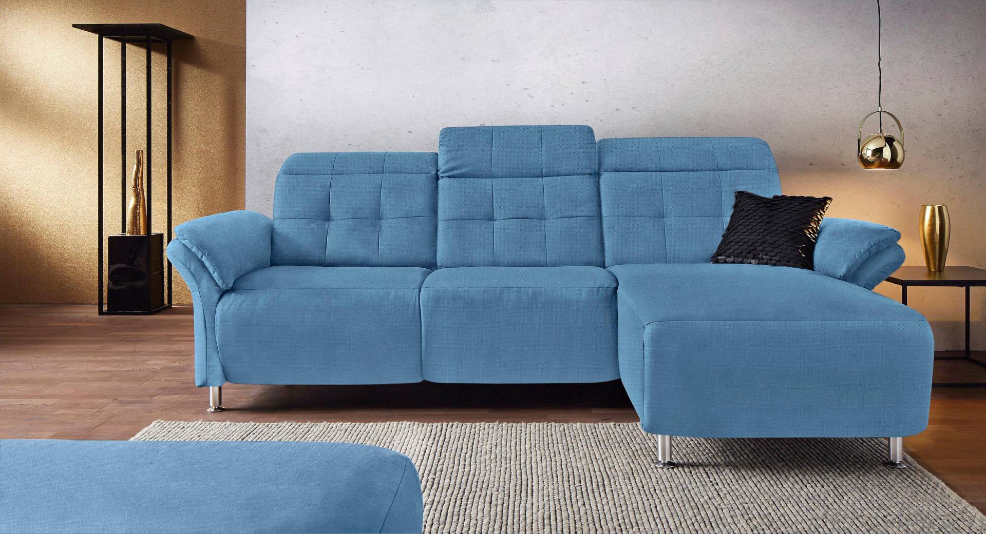 Places of Style Ecksofa »Manhattan L-Form«, 2 Sitze mit elektrischer Relaxfunktion, verstellbare Armlehnen von PLACES OF STYLE