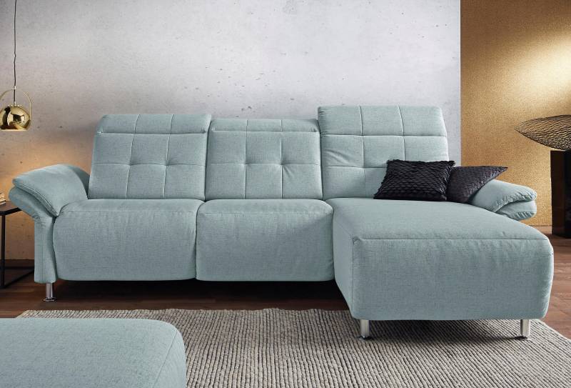 Places of Style Ecksofa »Manhattan L-Form«, 2 Sitze mit elektrischer Relaxfunktion, verstellbare Armlehnen von PLACES OF STYLE