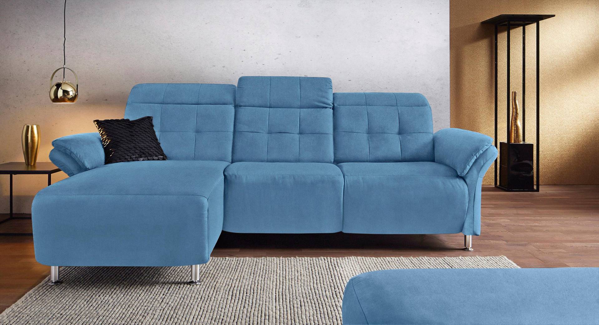 Places of Style Ecksofa »Manhattan L-Form«, 2 Sitze mit elektrischer Relaxfunktion, verstellbare Armlehnen von PLACES OF STYLE