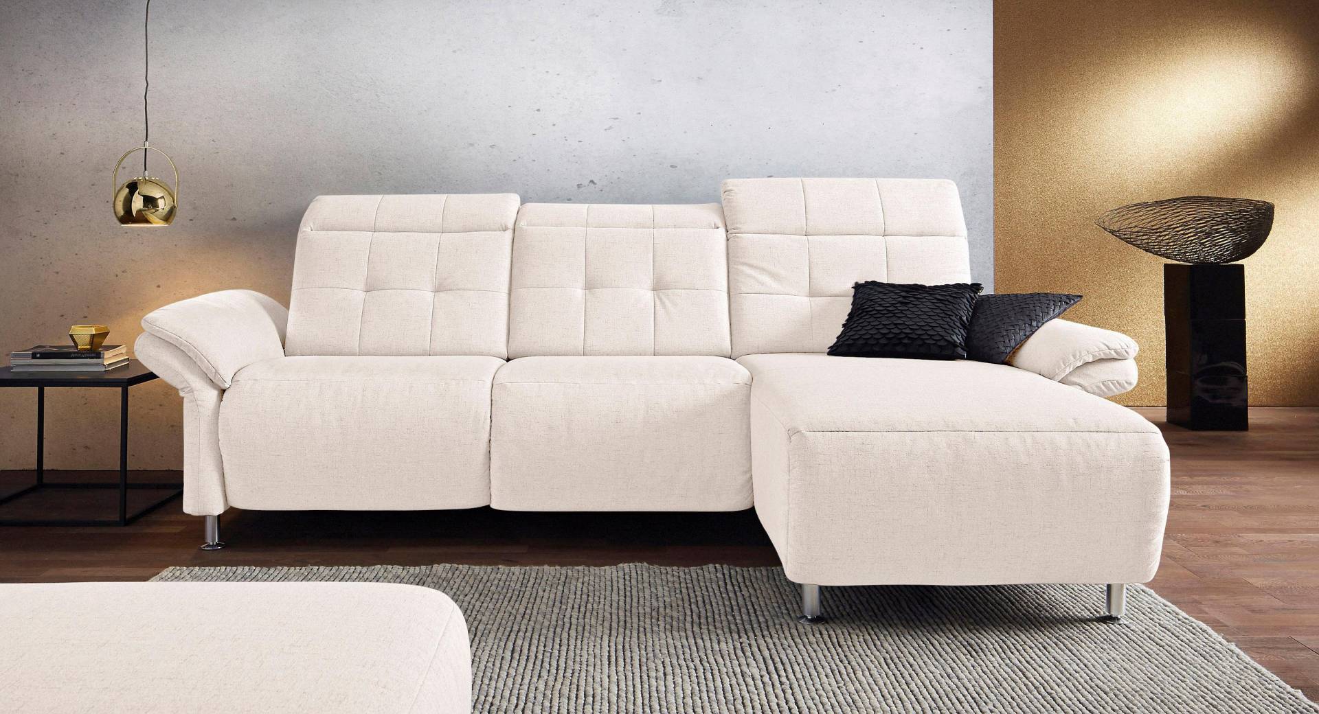 Places of Style Ecksofa »Manhattan L-Form«, 2 Sitze mit elektrischer Relaxfunktion, verstellbare Armlehnen von PLACES OF STYLE