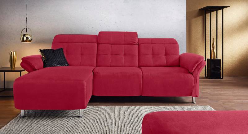 Places of Style Ecksofa »Manhattan L-Form«, 2 Sitze mit elektrischer Relaxfunktion, verstellbare Armlehnen von PLACES OF STYLE