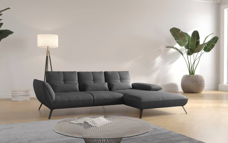 Places of Style Ecksofa »Mikado L-Form«, inkl. Sitztiefenverstellung und Armteilverstellung von PLACES OF STYLE