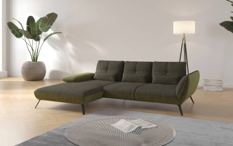 Places of Style Ecksofa »Mikado L-Form«, inkl. Sitztiefenverstellung und Armteilverstellung von PLACES OF STYLE