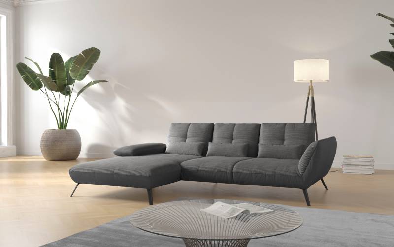 Places of Style Ecksofa »Mikado L-Form«, inkl. Sitztiefenverstellung und Armteilverstellung von PLACES OF STYLE