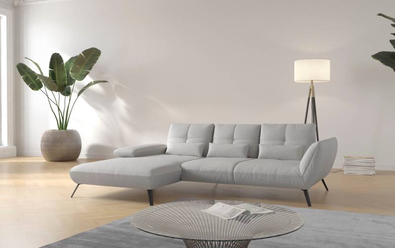 Places of Style Ecksofa »Mikado L-Form«, inkl. Sitztiefenverstellung und Armteilverstellung von PLACES OF STYLE