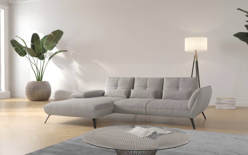 Places of Style Ecksofa »Mikado L-Form«, inkl. Sitztiefenverstellung und Armteilverstellung von PLACES OF STYLE