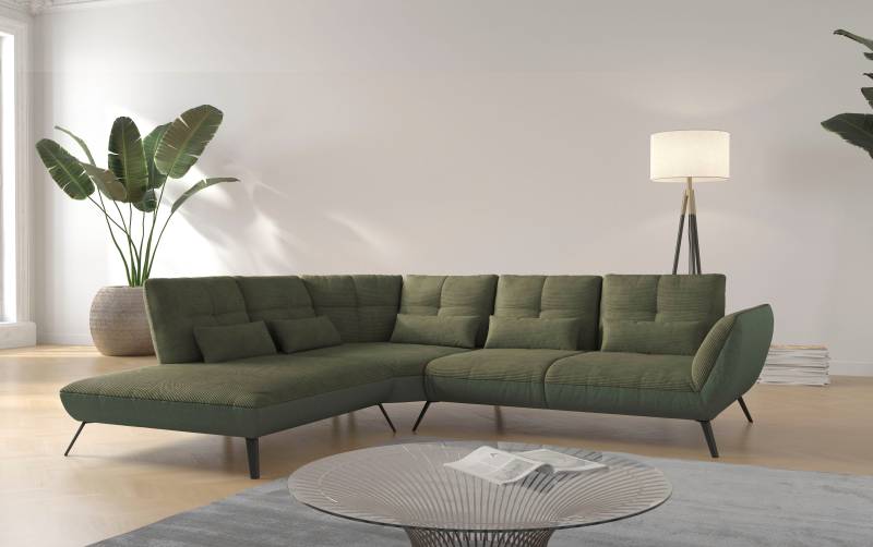 Places of Style Ecksofa »Mikado L-Form«, inkl. Sitztiefenverstellung und Armteilverstellung von PLACES OF STYLE