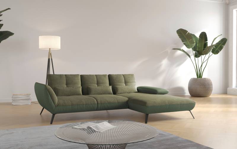 Places of Style Ecksofa »Mikado L-Form«, inkl. Sitztiefenverstellung und Armteilverstellung von PLACES OF STYLE