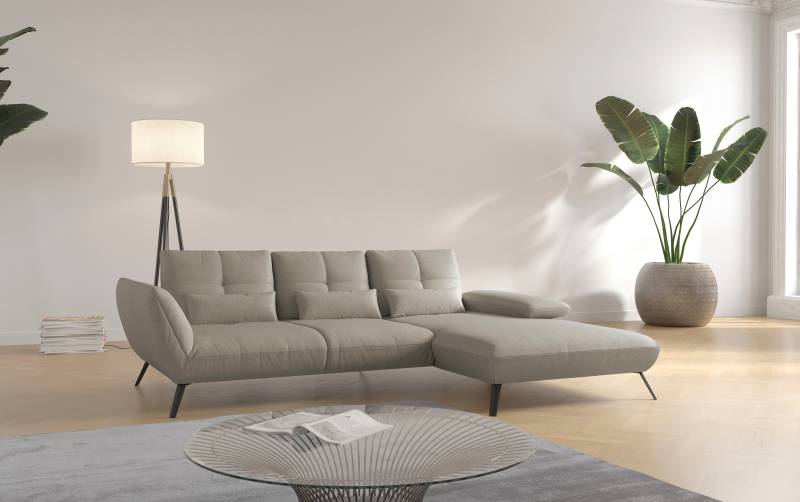 Places of Style Ecksofa »Mikado L-Form«, inkl. Sitztiefenverstellung und Armteilverstellung von PLACES OF STYLE