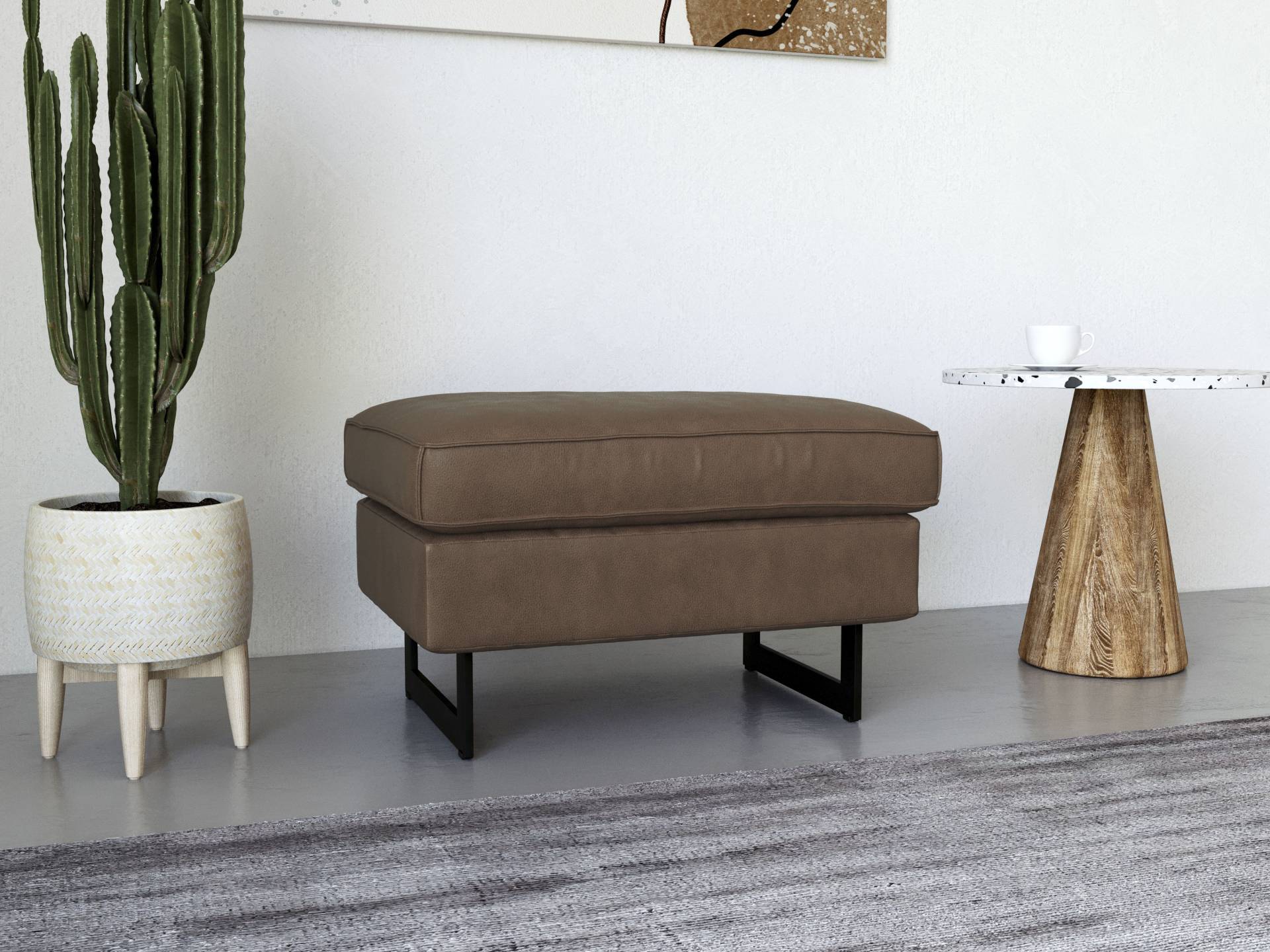 Places of Style Hocker »Pinto«, mit Keder, Metallfüssen und auch in Cord Bezug erhältlich Places of Style Hocker »Pinto«, mit Keder, Metallfüssen und auch in Cord Bezug erhältlich von PLACES OF STYLE
