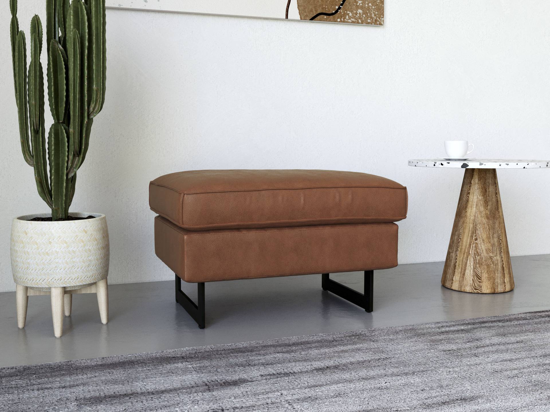 Places of Style Hocker »Pinto«, mit Keder, Metallfüssen und auch in Cord Bezug erhältlich Places of Style Hocker »Pinto«, mit Keder, Metallfüssen und auch in Cord Bezug erhältlich von PLACES OF STYLE