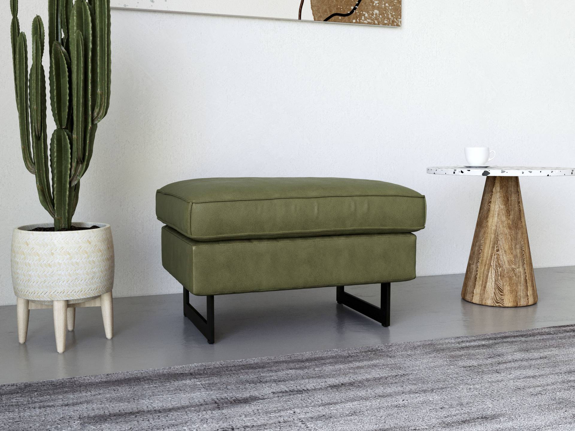 Places of Style Hocker »Pinto«, mit Keder, Metallfüssen und auch in Cord Bezug erhältlich Places of Style Hocker »Pinto«, mit Keder, Metallfüssen und auch in Cord Bezug erhältlich von PLACES OF STYLE