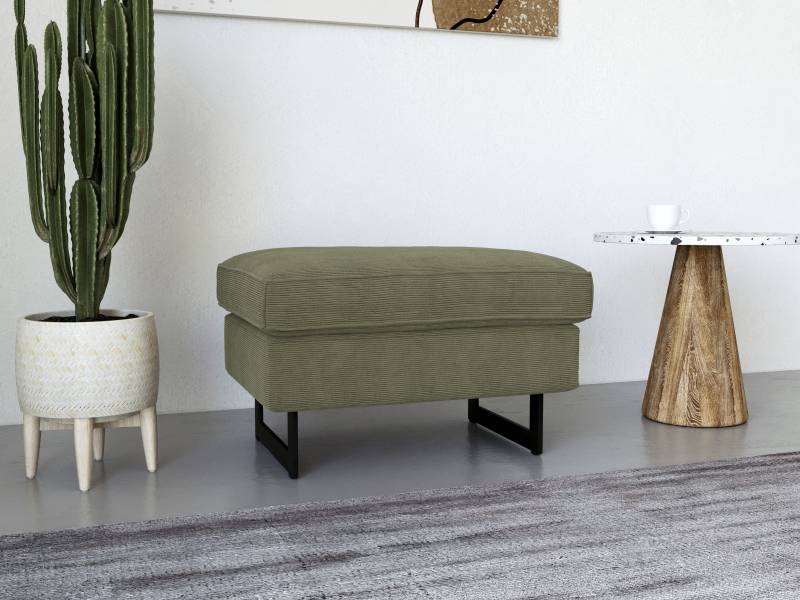Places of Style Hocker »Pinto«, mit Keder, Metallfüssen und auch in Cord Bezug erhältlich Places of Style Hocker »Pinto«, mit Keder, Metallfüssen und auch in Cord Bezug erhältlich von PLACES OF STYLE