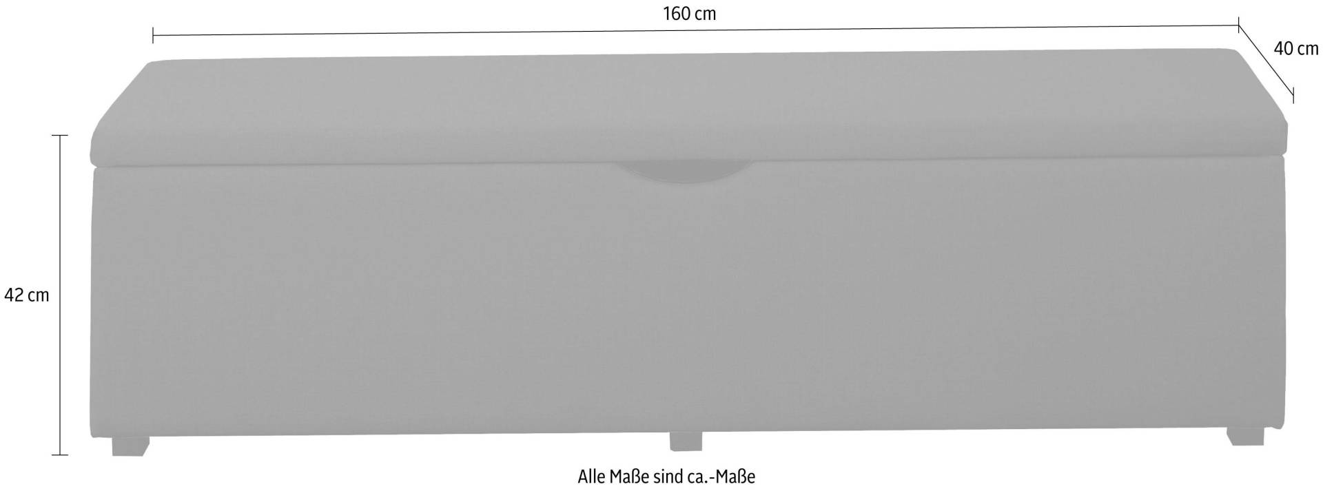 Places of Style Hockerbank »Standard«, Breite 120cm oder 160cm, auch als Garderobenbank oder Bettbank Places of Style Hockerbank »Standard«, Breite 120cm oder 160cm, auch als Garderobenbank oder Bettbank von PLACES OF STYLE