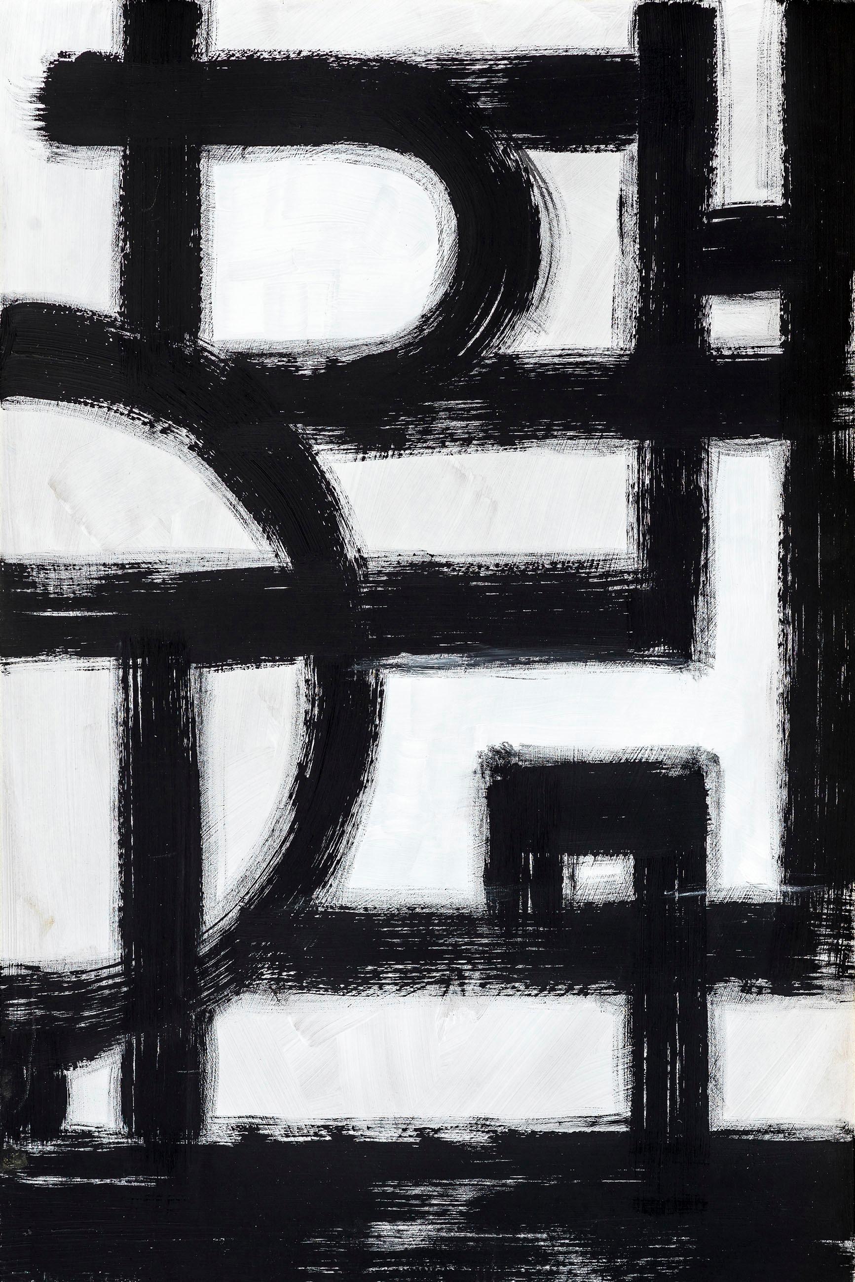 Places of Style Leinwandbild »Abstrakte Kunst«, Abstrakte-Kunst-Modern-Schwarz-Weiss, Premium-Leinwandstoff, Handarbeit aus Deutschland, 120x80cm Places of Style Leinwandbild »Abstrakte Kunst«, Abstrakte-Kunst-Modern-Schwarz-Weiss, Premium-Leinwandstoff, Handarbeit aus Deutschland, 120x80cm von PLACES OF STYLE
