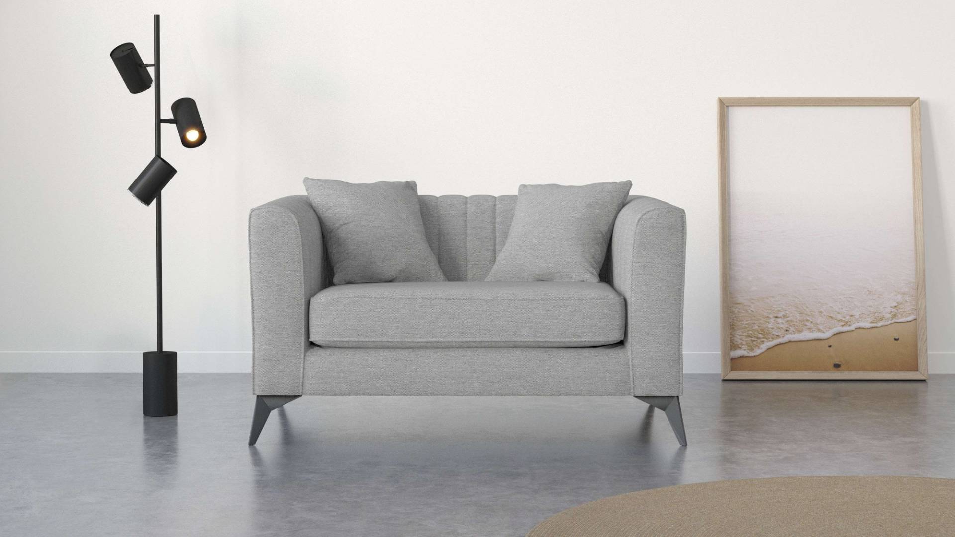 Places of Style Loveseat »MATTHEW B/T/H: 130/86/74 cm Sessel«, incl. Zierkissen, feine Steppung im Rücken, belastbar bis 200kg Places of Style Loveseat »MATTHEW B/T/H: 130/86/74 cm Sessel«, incl. Zierkissen, feine Steppung im Rücken, belastbar bis 200kg von PLACES OF STYLE