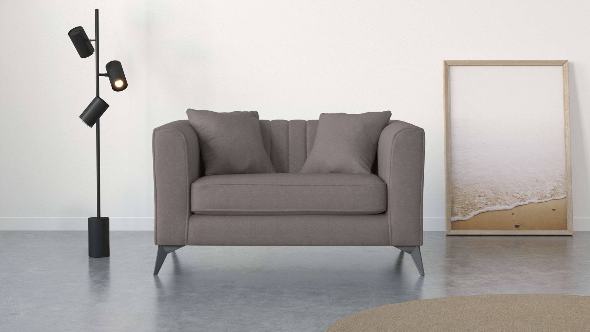 Places of Style Loveseat »MATTHEW B/T/H: 130/86/74 cm Sessel«, incl. Zierkissen, feine Steppung im Rücken, belastbar bis 200kg Places of Style Loveseat »MATTHEW B/T/H: 130/86/74 cm Sessel«, incl. Zierkissen, feine Steppung im Rücken, belastbar bis 200kg von PLACES OF STYLE