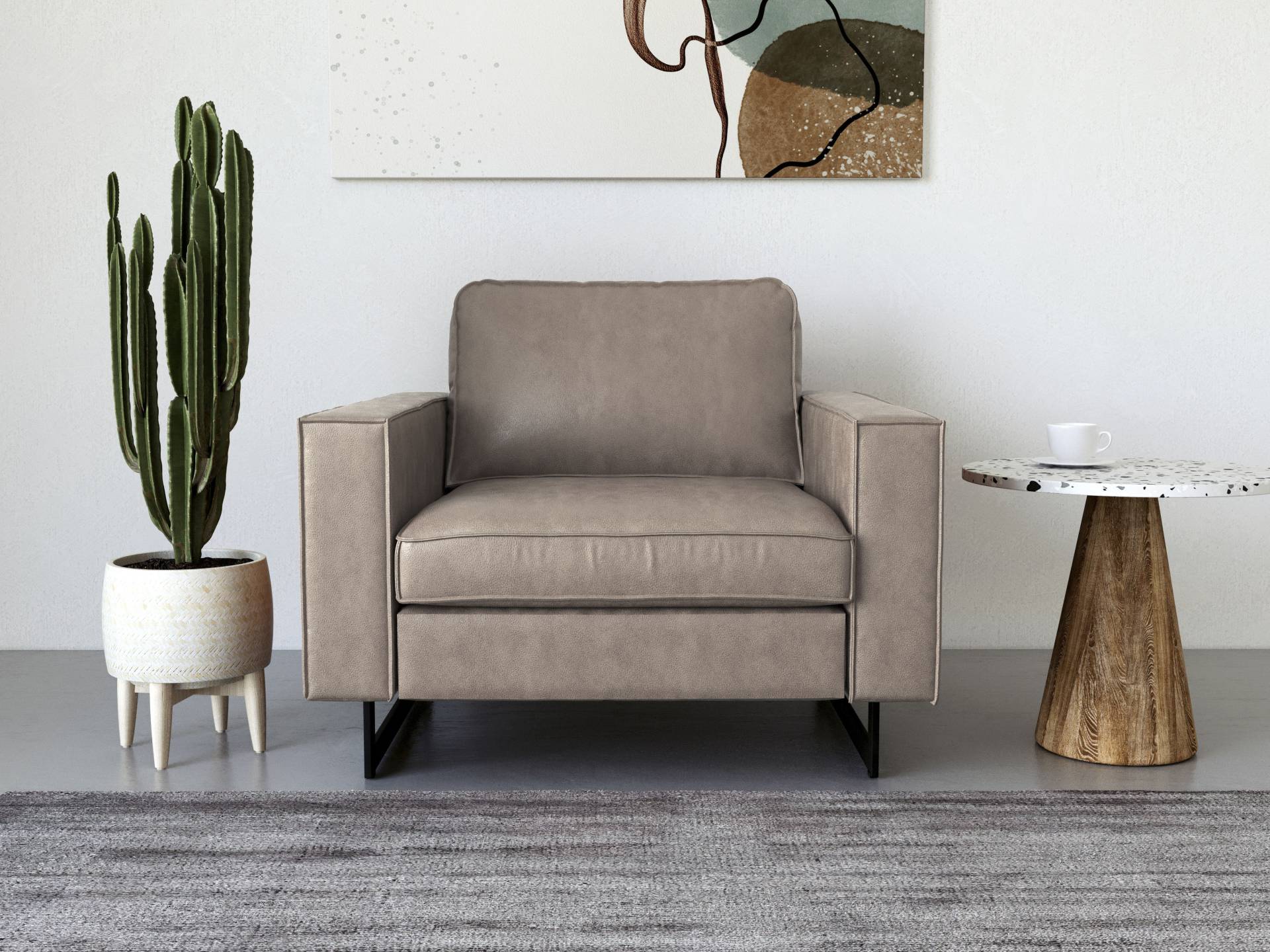 Places of Style Loveseat »Pinto«, mit Keder, Metallfüssen und auch in Cord Bezug erhältlich Places of Style Loveseat »Pinto«, mit Keder, Metallfüssen und auch in Cord Bezug erhältlich von PLACES OF STYLE