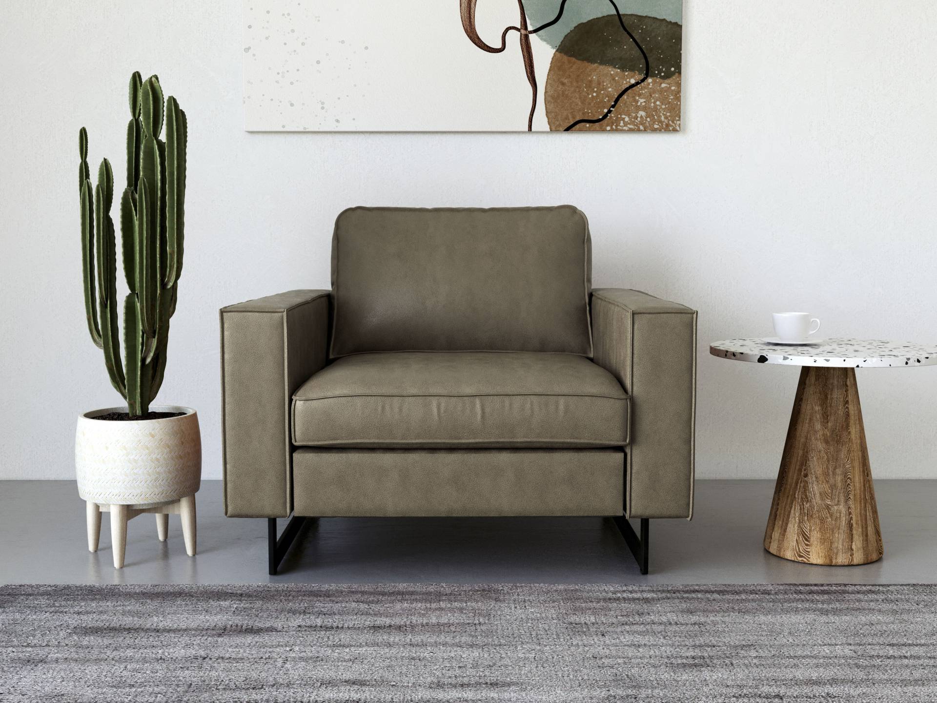 Places of Style Loveseat »Pinto«, mit Keder, Metallfüssen und auch in Cord Bezug erhältlich Places of Style Loveseat »Pinto«, mit Keder, Metallfüssen und auch in Cord Bezug erhältlich von PLACES OF STYLE