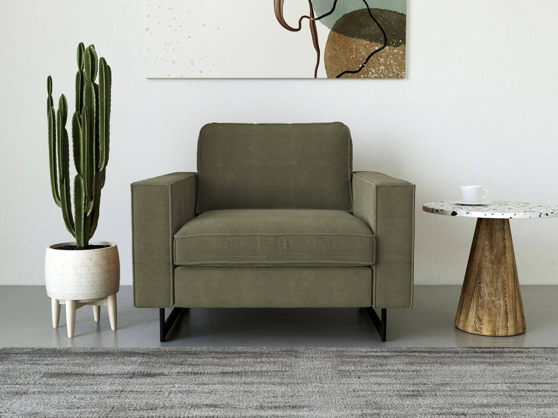 Places of Style Loveseat »Pinto«, mit Keder, Metallfüssen und auch in Cord Bezug erhältlich Places of Style Loveseat »Pinto«, mit Keder, Metallfüssen und auch in Cord Bezug erhältlich von PLACES OF STYLE