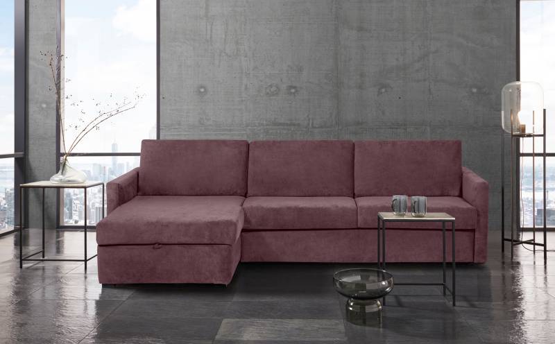 Places of Style Schlafsofa »GOLDPOINT Ecksofa 264 cm, Liegefläche (140/200cm), L-Form,«, Bettfunktion, Bonell-Federkernmatratze und Dauerschläfer-Funktion von PLACES OF STYLE