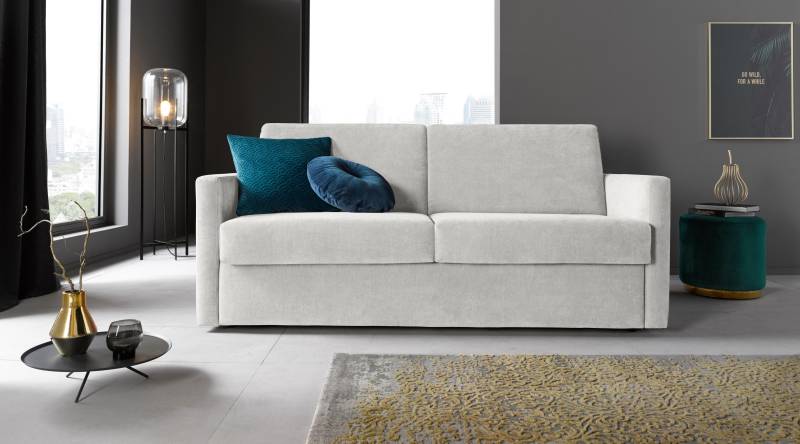 Places of Style Schlafsofa »GOLDPOINT 182cm, Dauerschläfer, Liegefläche 140/200 cm,«, 3-Sitzer mit Bettfunktion, Bonell-Federkernmatratze von PLACES OF STYLE