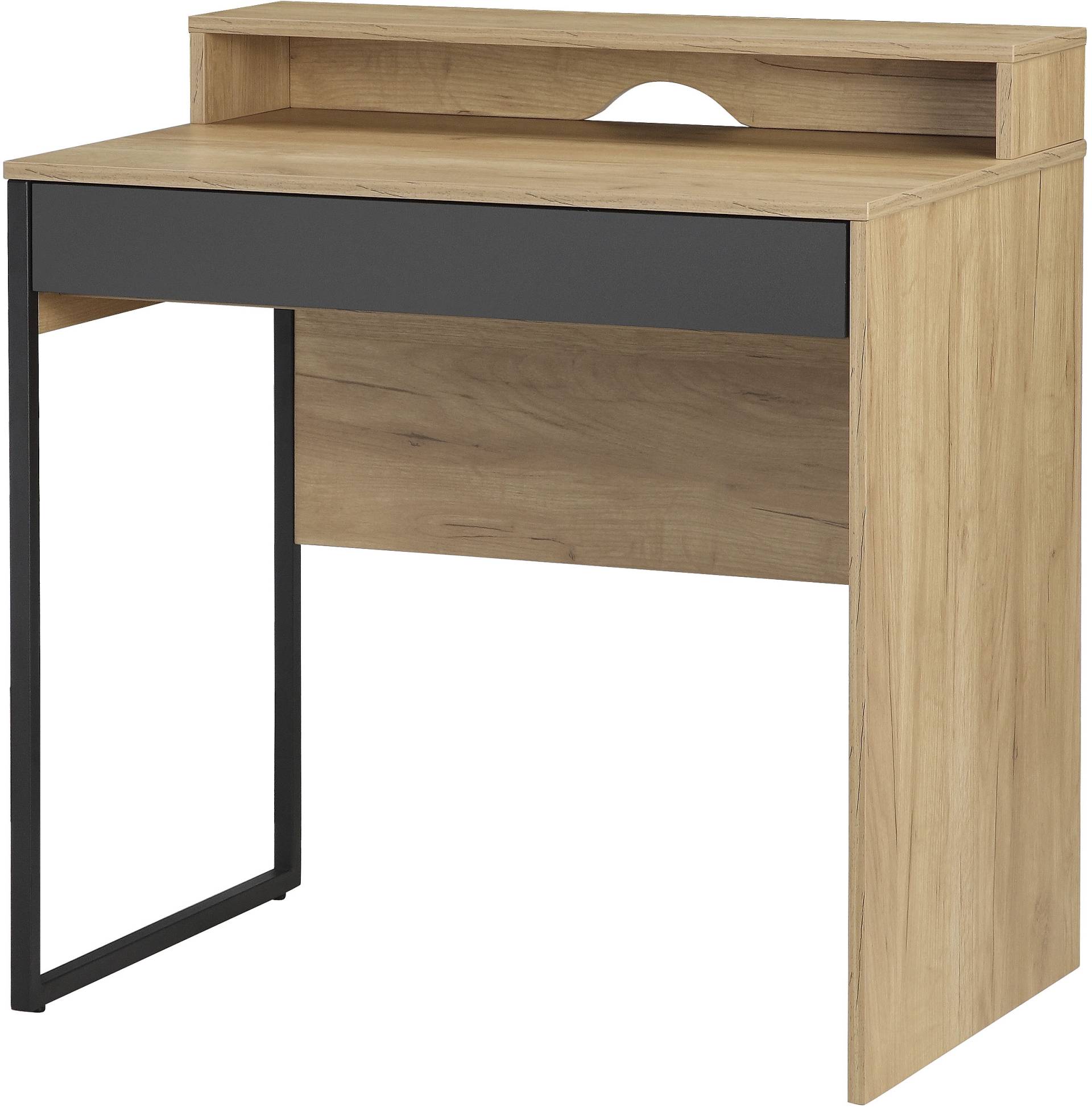 Places of Style Schreibtisch »Moid, Computertisch in modernem Design«, Breite 80 cm, mit Schublade, Kabeldurchlass & Metallkufe von PLACES OF STYLE