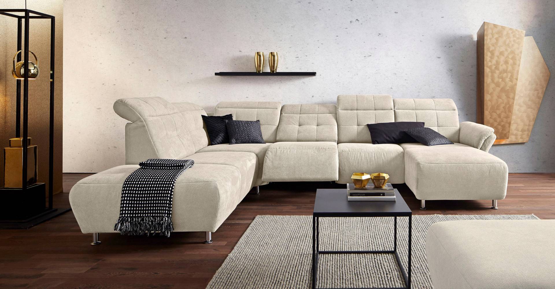 Places of Style Wohnlandschaft »Manhattan U-Form«, 2 Sitze mit elektrischer Relaxfunktion, verstellbare Armlehnen Places of Style Wohnlandschaft »Manhattan U-Form«, 2 Sitze mit elektrischer Relaxfunktion, verstellbare Armlehnen von PLACES OF STYLE