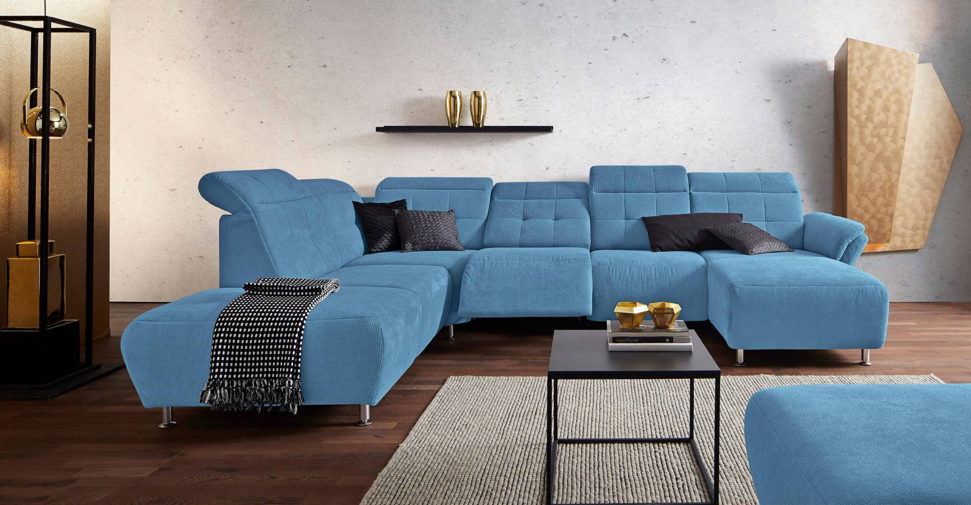 Places of Style Wohnlandschaft »Manhattan U-Form«, 2 Sitze mit elektrischer Relaxfunktion, verstellbare Armlehnen Places of Style Wohnlandschaft »Manhattan U-Form«, 2 Sitze mit elektrischer Relaxfunktion, verstellbare Armlehnen von PLACES OF STYLE