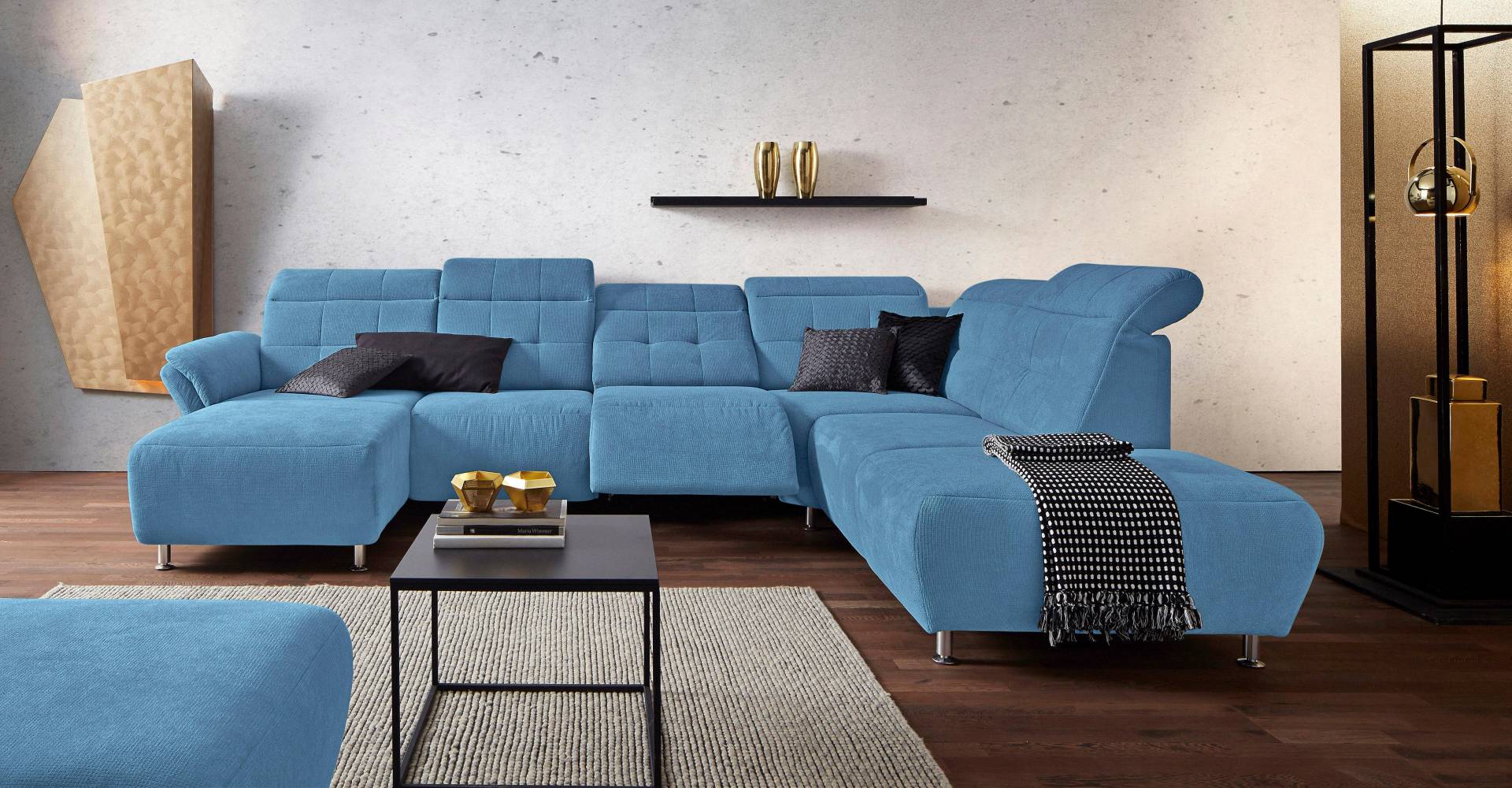 Places of Style Wohnlandschaft »Manhattan U-Form«, 2 Sitze mit elektrischer Relaxfunktion, verstellbare Armlehnen Places of Style Wohnlandschaft »Manhattan U-Form«, 2 Sitze mit elektrischer Relaxfunktion, verstellbare Armlehnen von PLACES OF STYLE