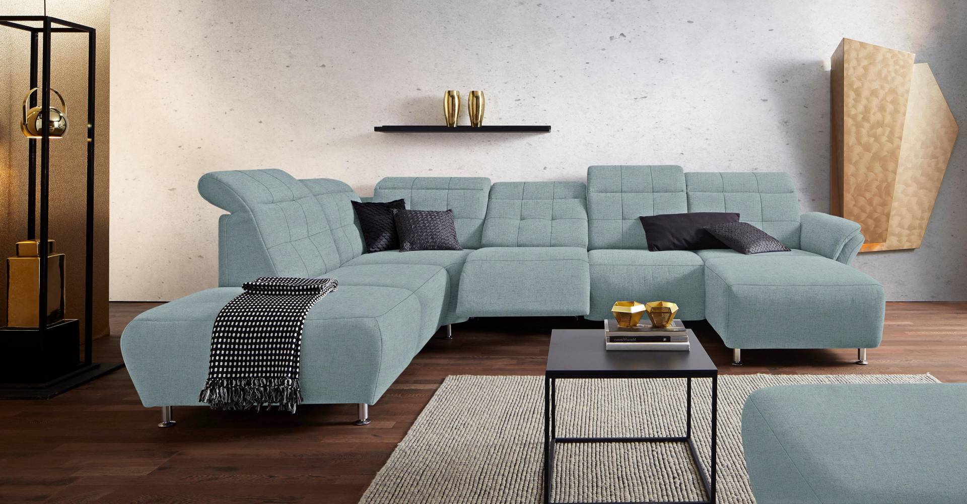 Places of Style Wohnlandschaft »Manhattan U-Form«, 2 Sitze mit elektrischer Relaxfunktion, verstellbare Armlehnen Places of Style Wohnlandschaft »Manhattan U-Form«, 2 Sitze mit elektrischer Relaxfunktion, verstellbare Armlehnen von PLACES OF STYLE