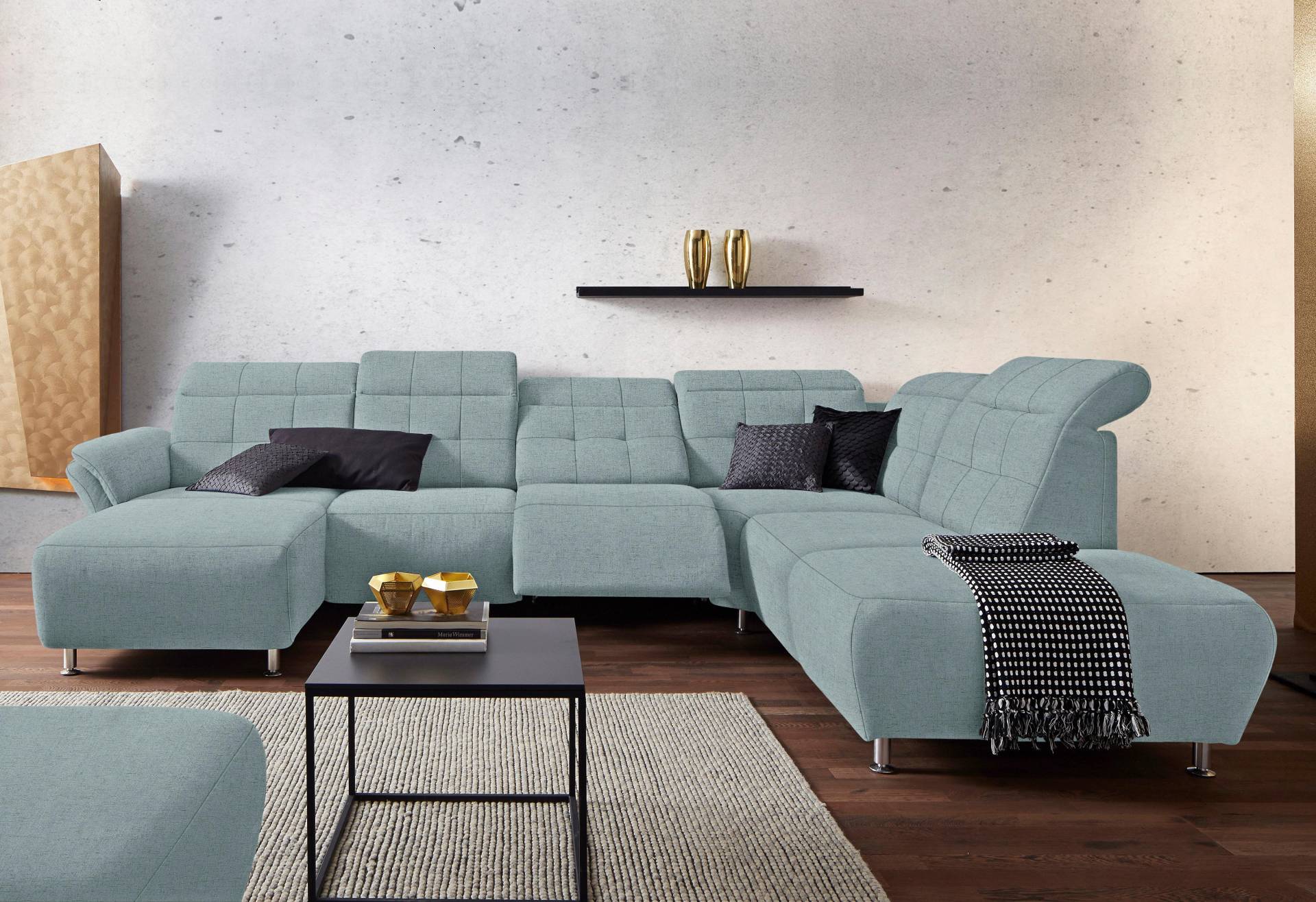 Places of Style Wohnlandschaft »Manhattan U-Form«, 2 Sitze mit elektrischer Relaxfunktion, verstellbare Armlehnen Places of Style Wohnlandschaft »Manhattan U-Form«, 2 Sitze mit elektrischer Relaxfunktion, verstellbare Armlehnen von PLACES OF STYLE