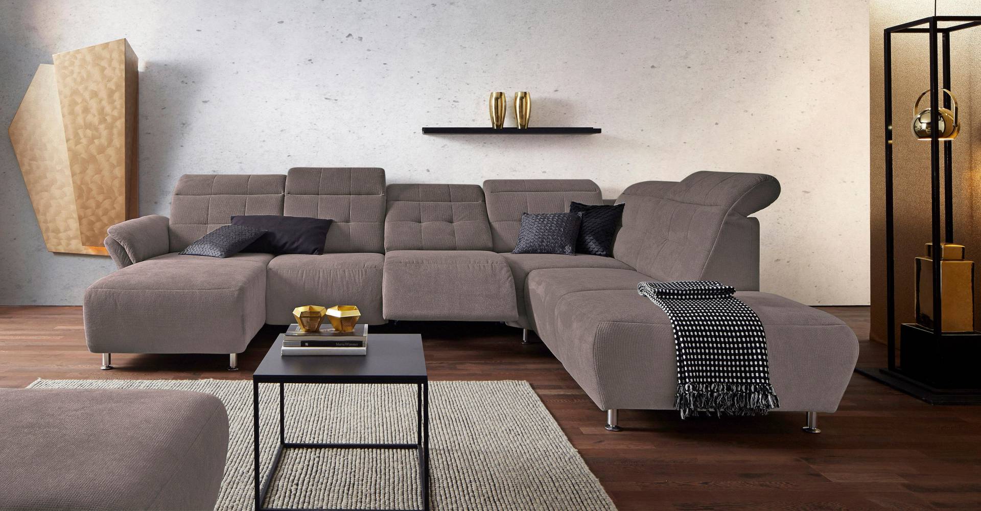 Places of Style Wohnlandschaft »Manhattan U-Form«, 2 Sitze mit elektrischer Relaxfunktion, verstellbare Armlehnen Places of Style Wohnlandschaft »Manhattan U-Form«, 2 Sitze mit elektrischer Relaxfunktion, verstellbare Armlehnen von PLACES OF STYLE