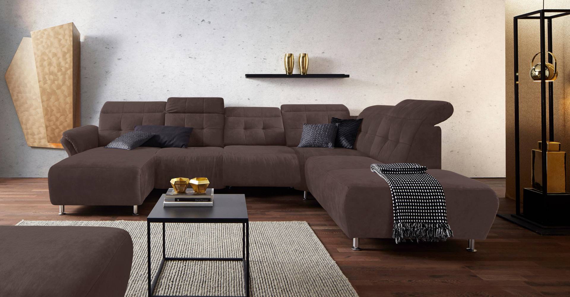 Places of Style Wohnlandschaft »Manhattan U-Form«, 2 Sitze mit elektrischer Relaxfunktion, verstellbare Armlehnen Places of Style Wohnlandschaft »Manhattan U-Form«, 2 Sitze mit elektrischer Relaxfunktion, verstellbare Armlehnen von PLACES OF STYLE