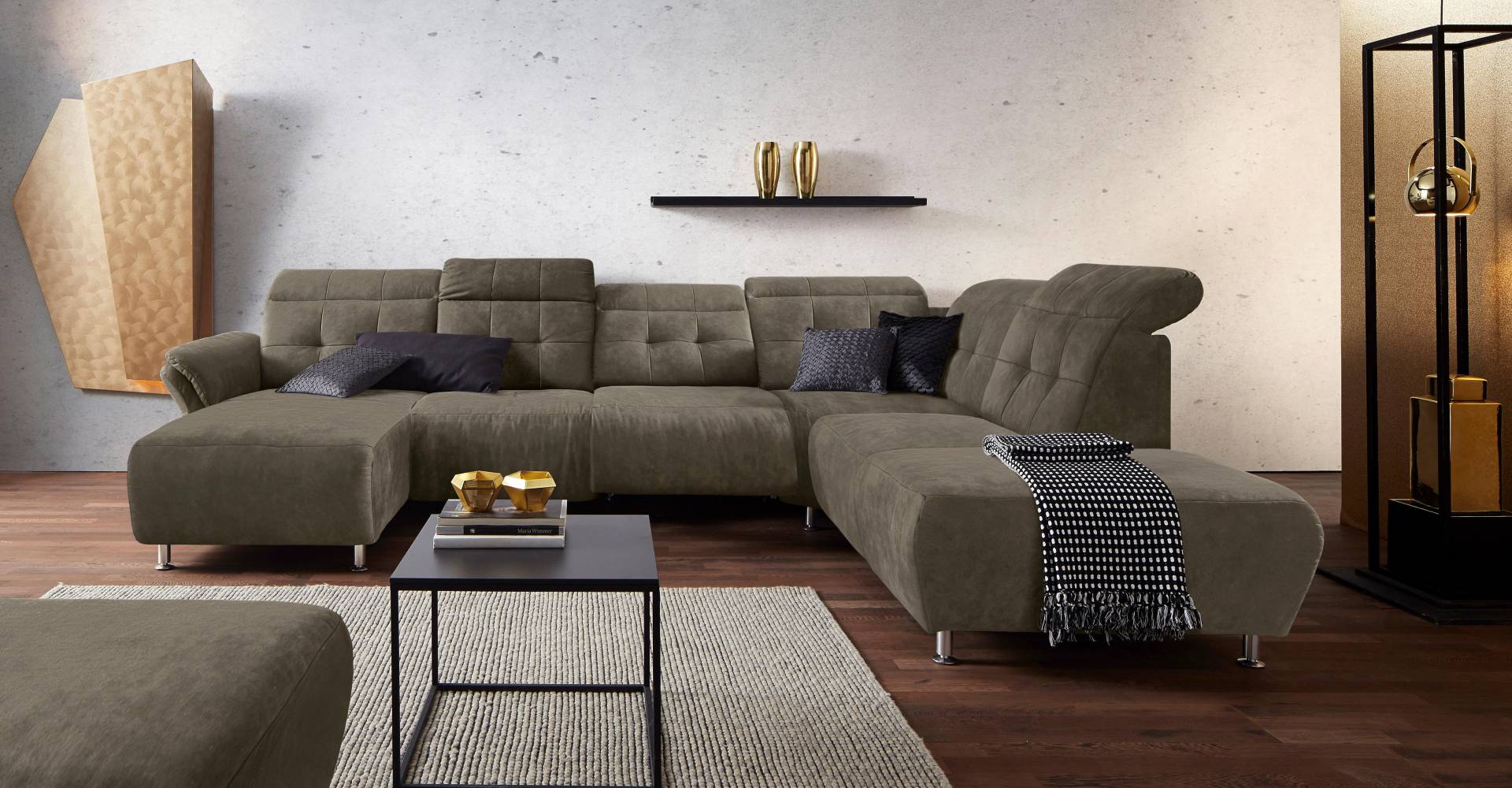 Places of Style Wohnlandschaft »Manhattan U-Form«, 2 Sitze mit elektrischer Relaxfunktion, verstellbare Armlehnen Places of Style Wohnlandschaft »Manhattan U-Form«, 2 Sitze mit elektrischer Relaxfunktion, verstellbare Armlehnen von PLACES OF STYLE