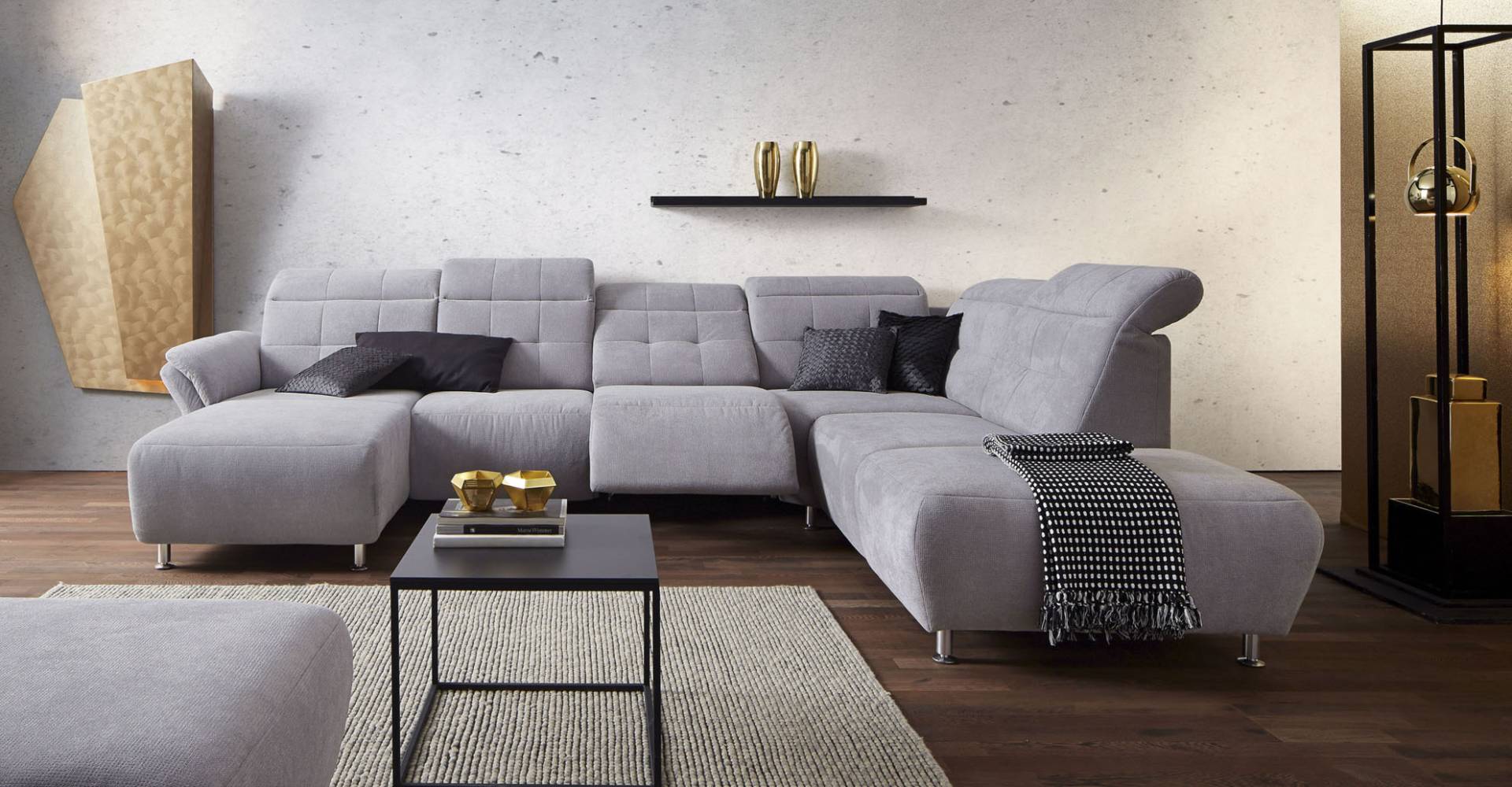 Places of Style Wohnlandschaft »Manhattan U-Form«, 2 Sitze mit elektrischer Relaxfunktion, verstellbare Armlehnen Places of Style Wohnlandschaft »Manhattan U-Form«, 2 Sitze mit elektrischer Relaxfunktion, verstellbare Armlehnen von PLACES OF STYLE
