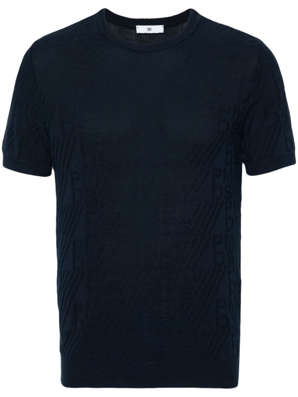 PMD Morfou logo intarsia-knit T-shirt - Blue von PMD