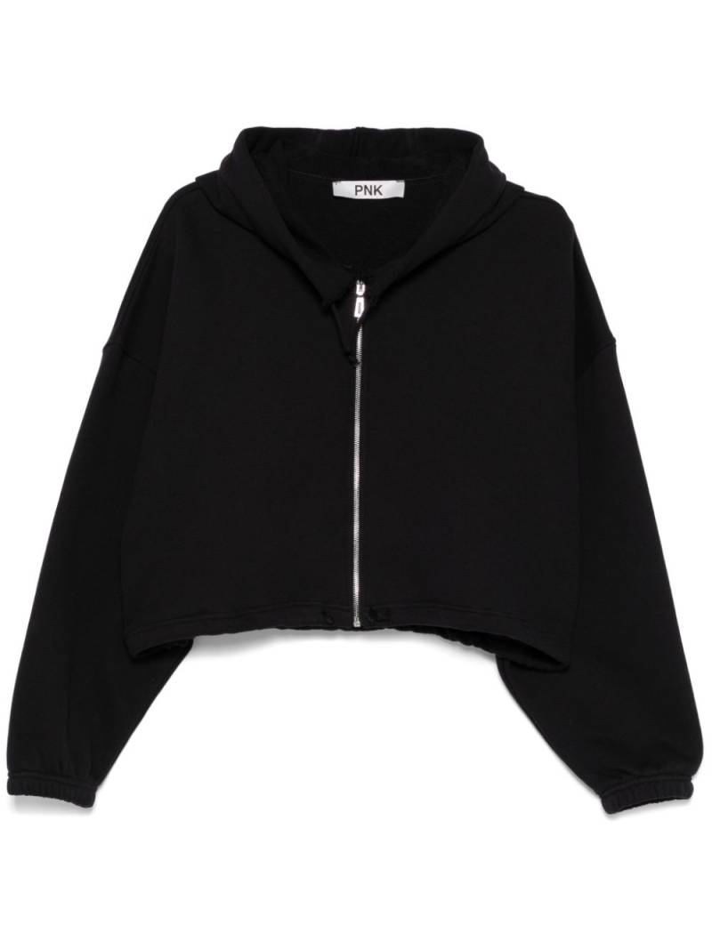 PNK distressed-effect hoodie - Black von PNK