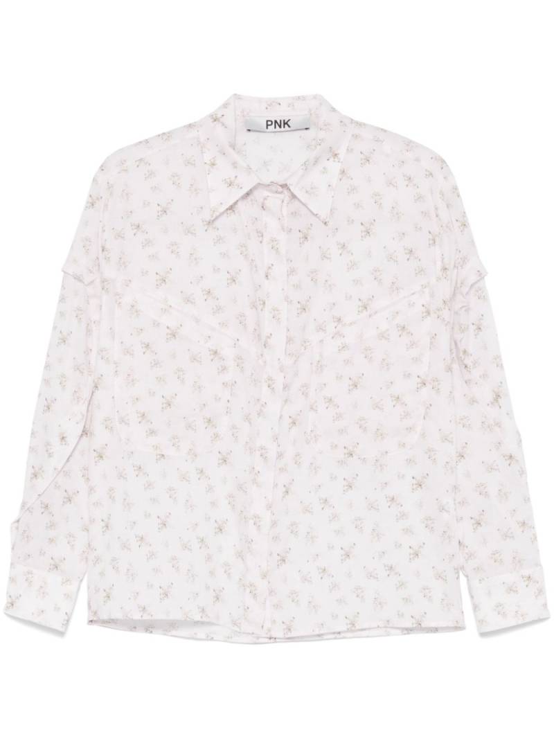 PNK floral-print blouse - White von PNK