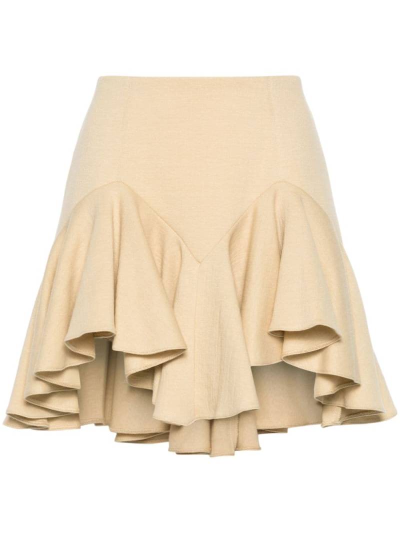 PNK high-waisted flared miniskirt - Neutrals von PNK