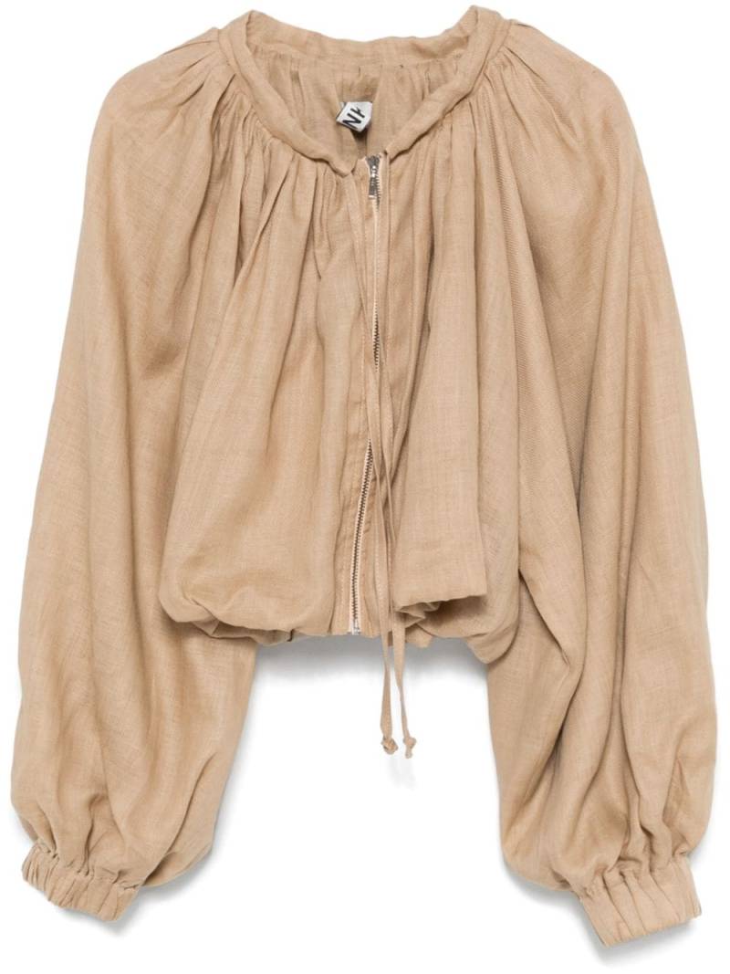 PNK linen bomber jacket - Neutrals von PNK