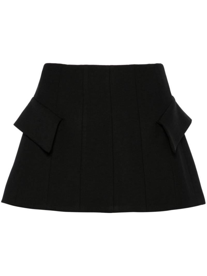 PNK pleated A-line miniskirt - Black von PNK