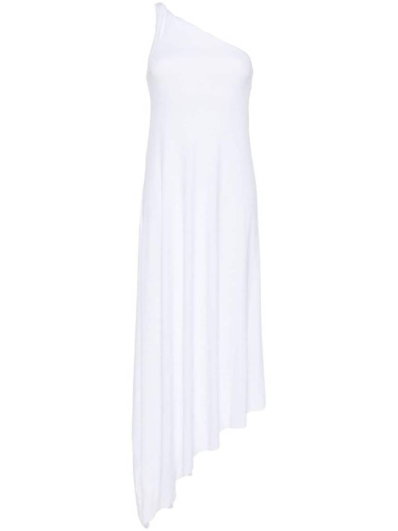 PNK ribbed one-shoulder dress - White von PNK