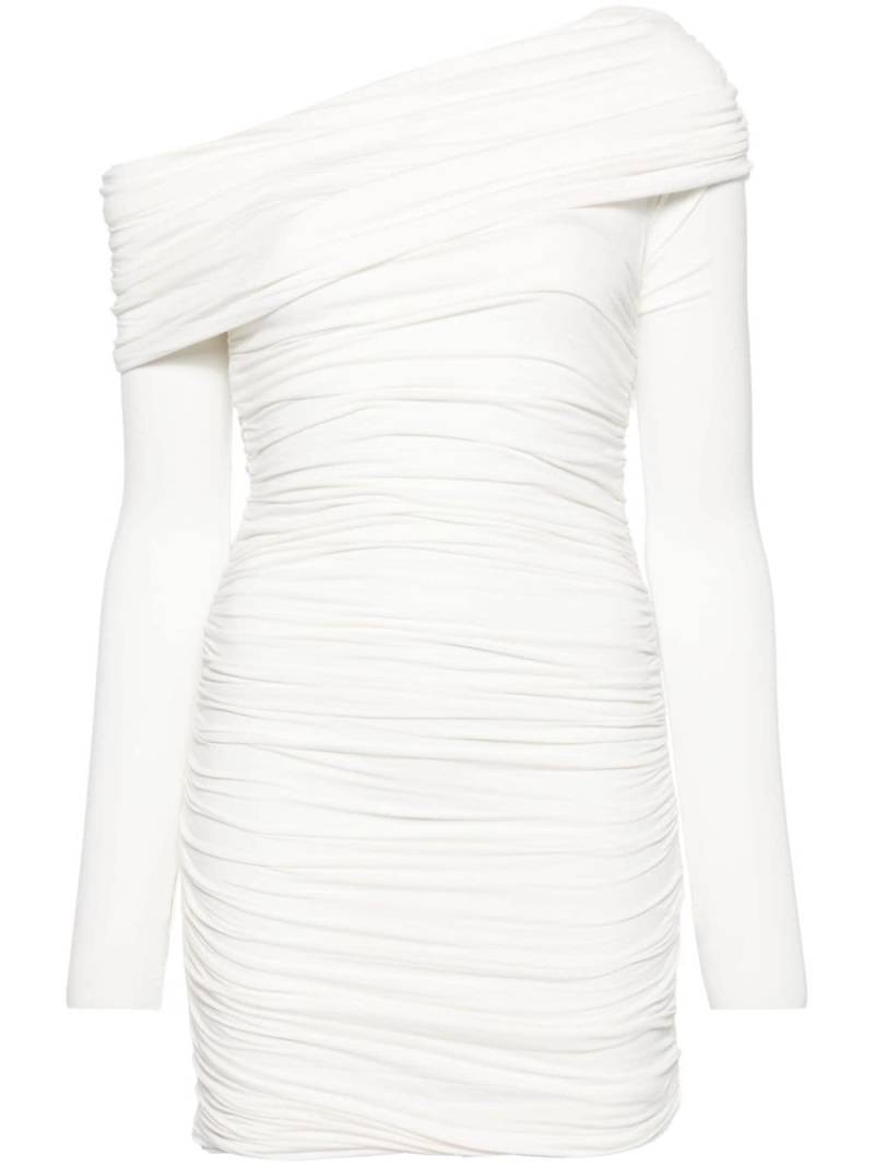 PNK ruched-bodice jersey minidress - White von PNK