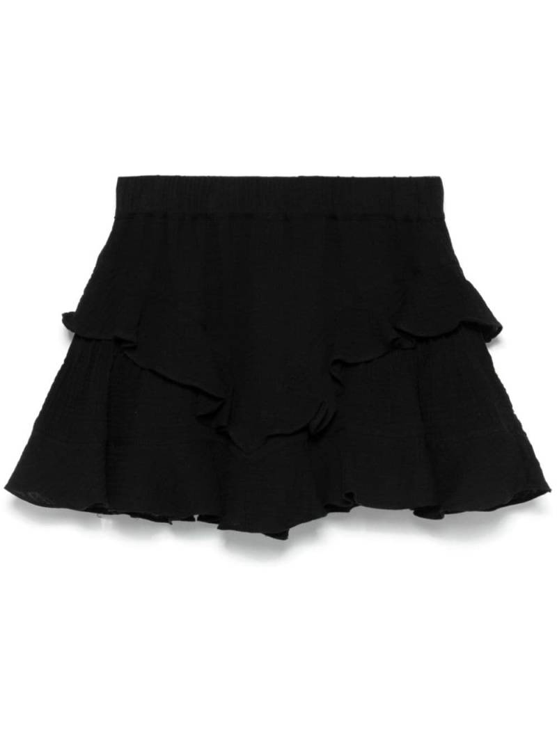 PNK ruffled skorts - Black von PNK