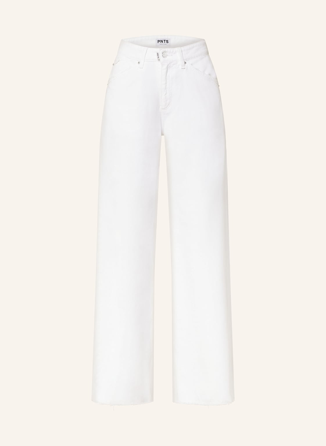 Pnts Straight Jeans The Raver weiss von PNTS