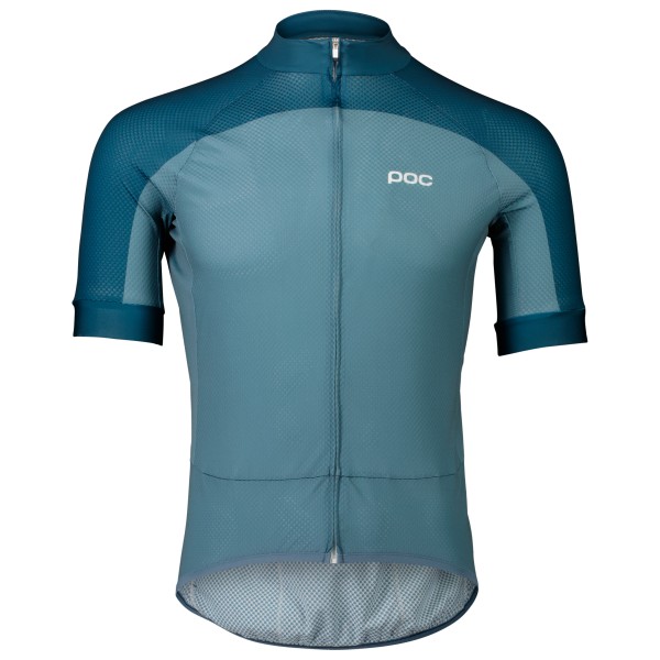 POC - Essential Road Logo Jersey - Velotrikot Gr L;M grau;schwarz;türkis von POC