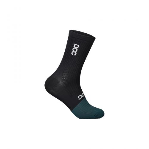 POC Flair Sock Mid - Uranium Black/Dioptase Blue (Grösse: S/37-39) von POC